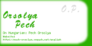 orsolya pech business card